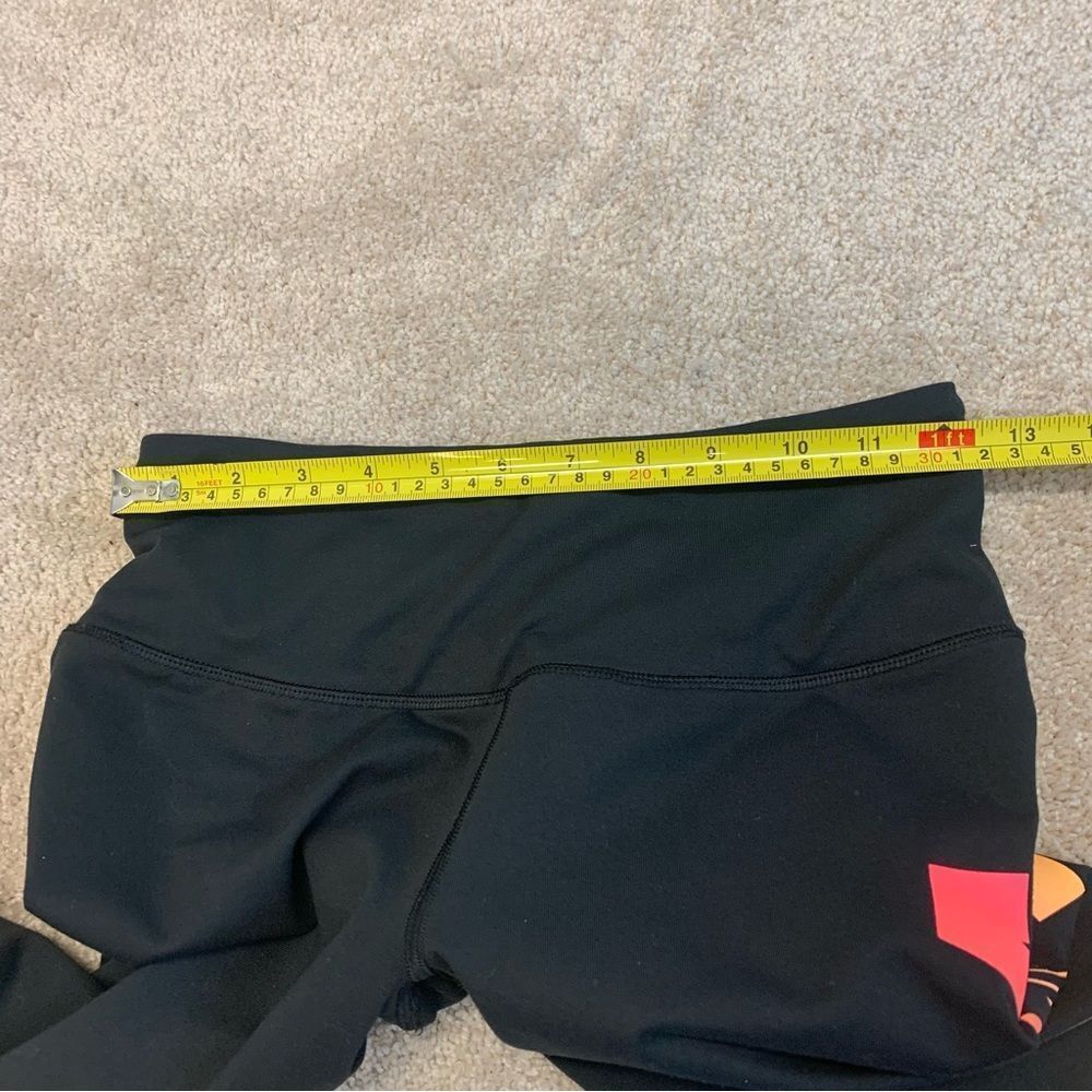 Victoria’s Secret VSX Black multicoloured rainbow vertical logo gym leggings XS - Picture 5 of 9